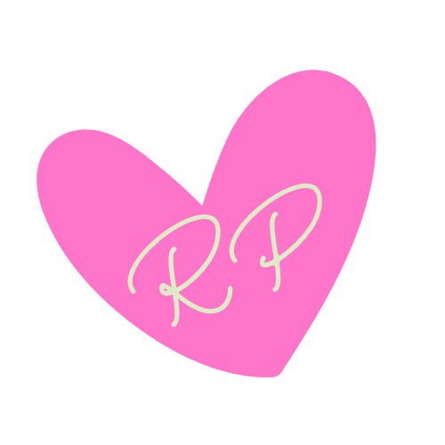 Roxy Pepperton logo heart with RP